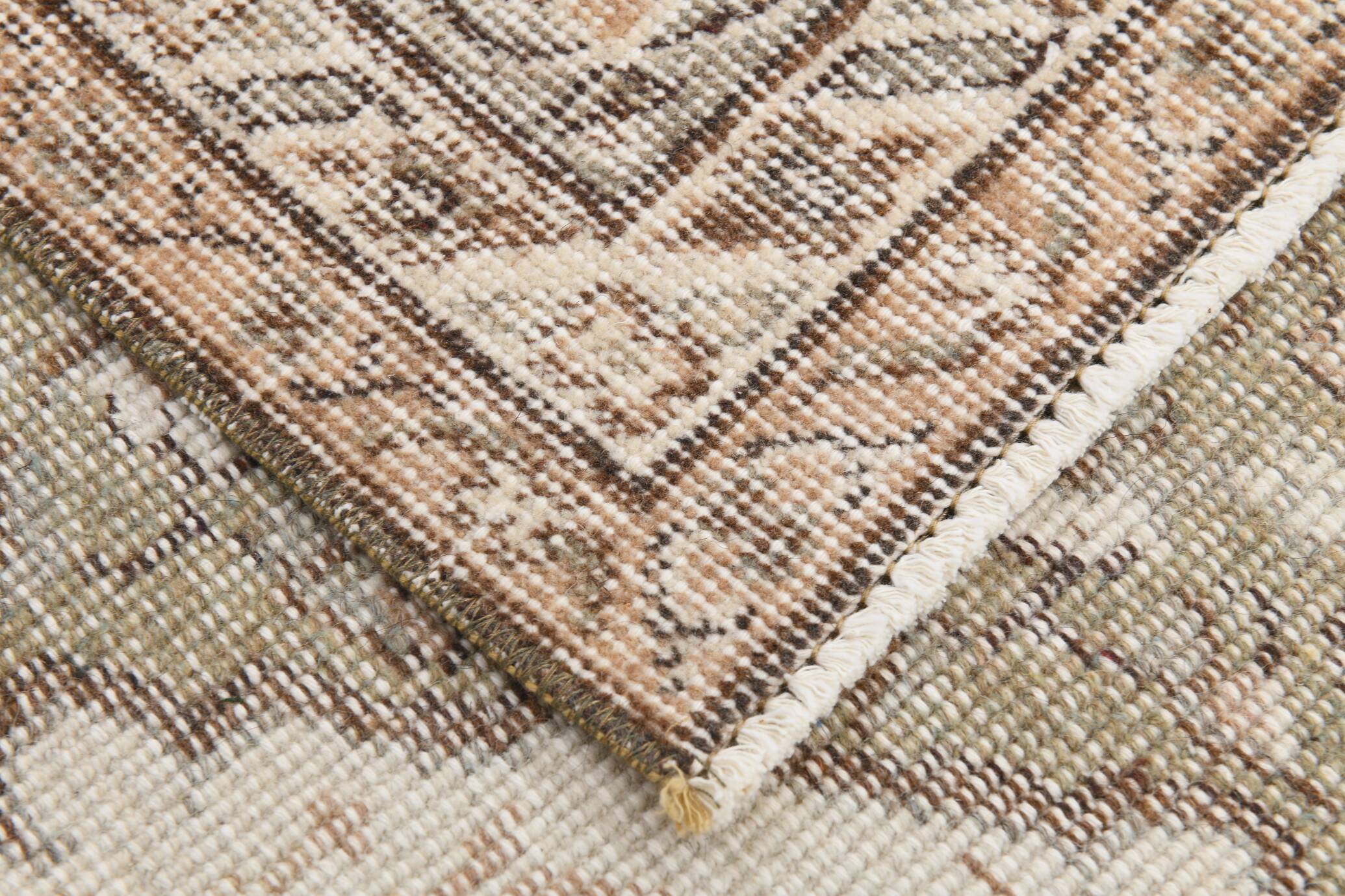 5x9 Classic Brown & Beige Vintage Rug, 163x267Cm