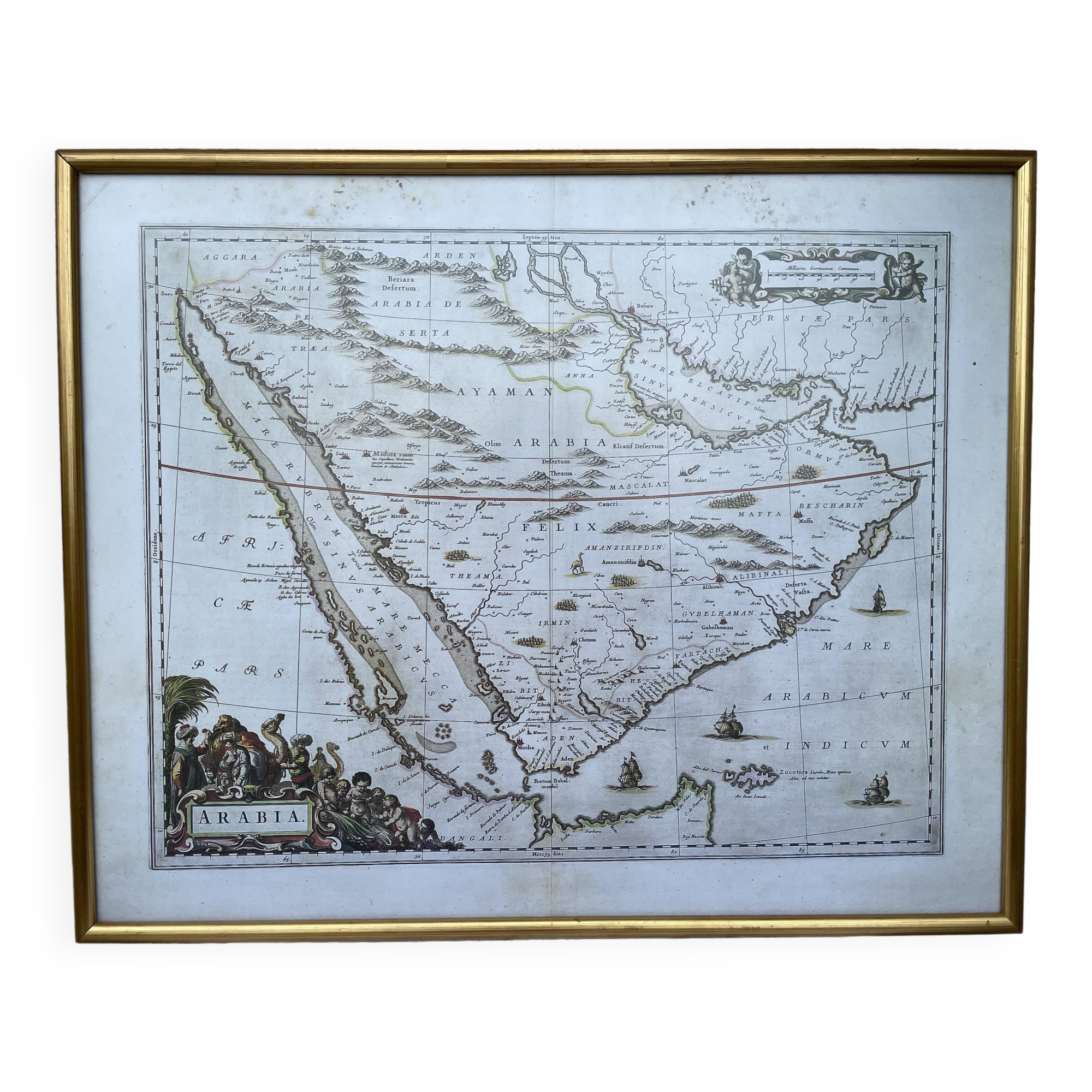 Carte de l'Arabie Heureuse (Feliz Arabia)