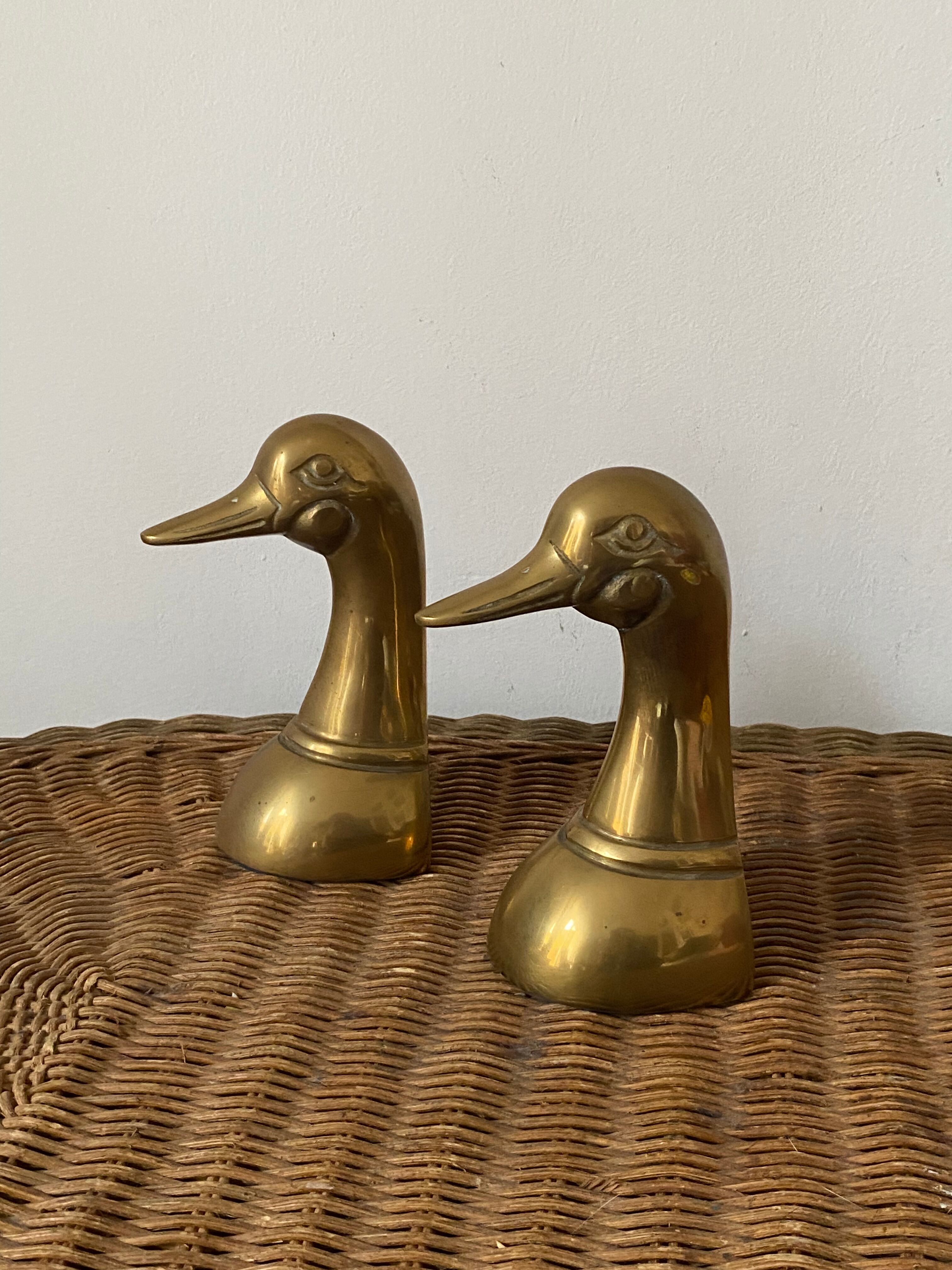 Brass duck head book greenhouse 60s.