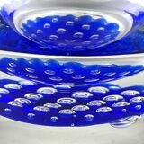 Blue Murano glass ashtray, Italy, 1970s
