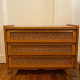 Rattan chest of drawers 3 drawers