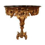 19th century golden wood console