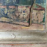 Oil painting on canvas 1920s signed