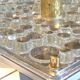 1970 glass wall light by Heinz Neuhaus