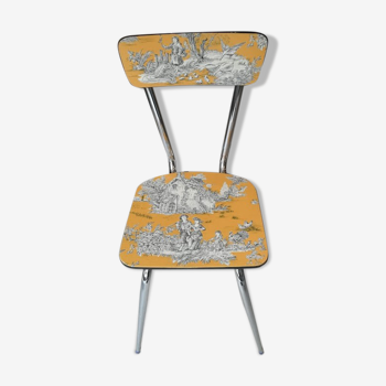 Vintage chair toile de jouy