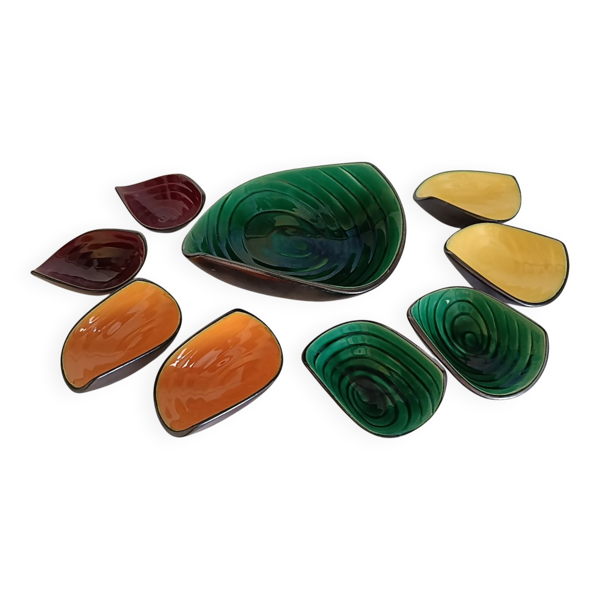 Céramique d'Art de Bordeaux (1919 - 1949), Service de style moderniste 9 p.