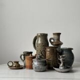 Pyrite stoneware candle holder