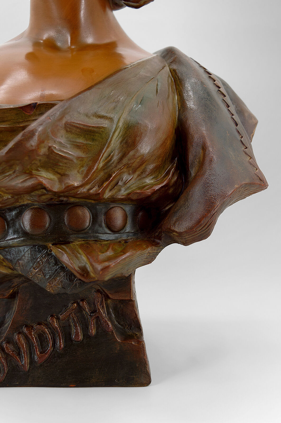 Terracotta bust of Judith by Ricardo Aurilli, circa 1900-1910