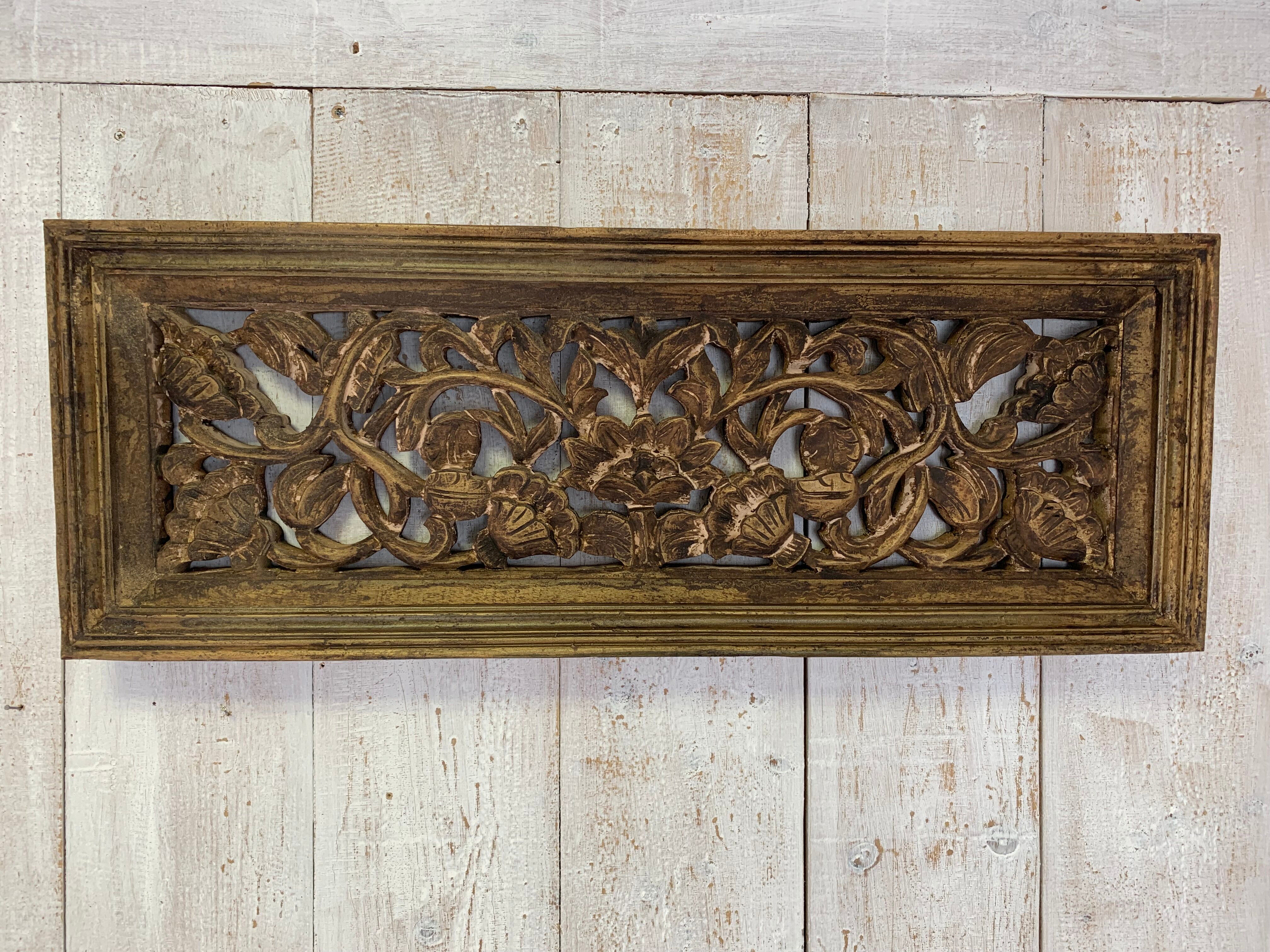 Old gilded wall decoration