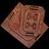 Lot of 2 leather trays