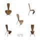 1 X  Postmodern 1980s Dining Side Rope Chair