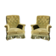 Paire de fauteuils en velours