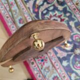 1950s three-light floor lamp with coloured shades