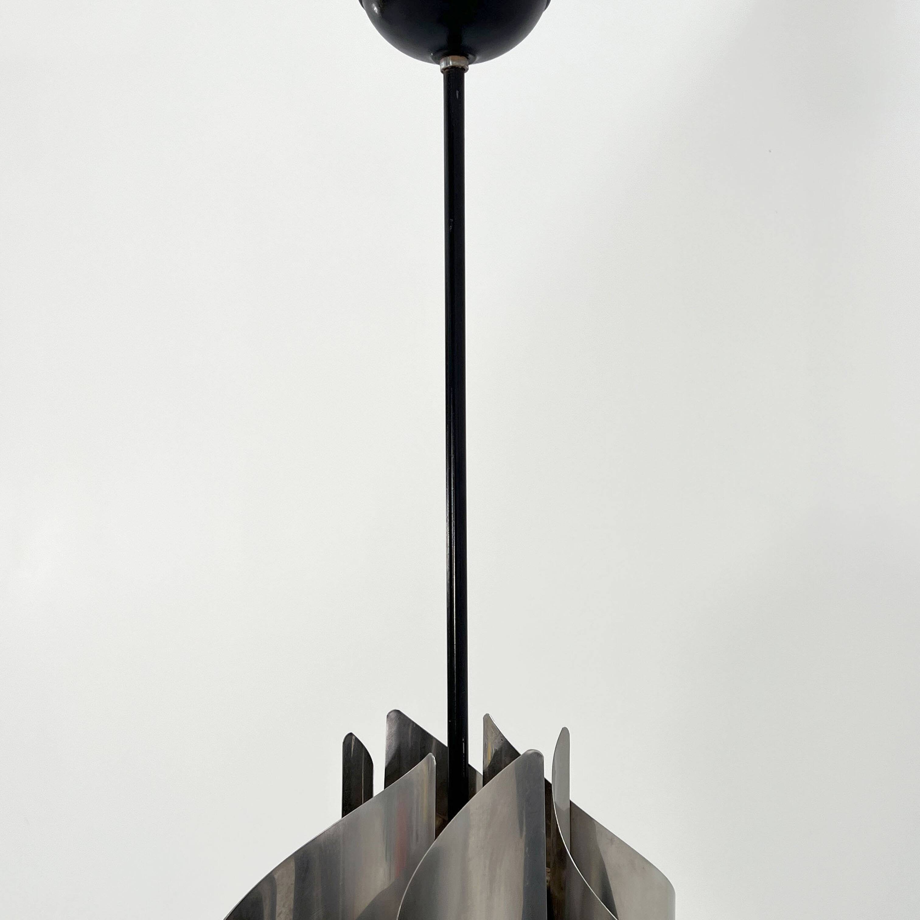 Chandelier Space Age Chrome, 1970