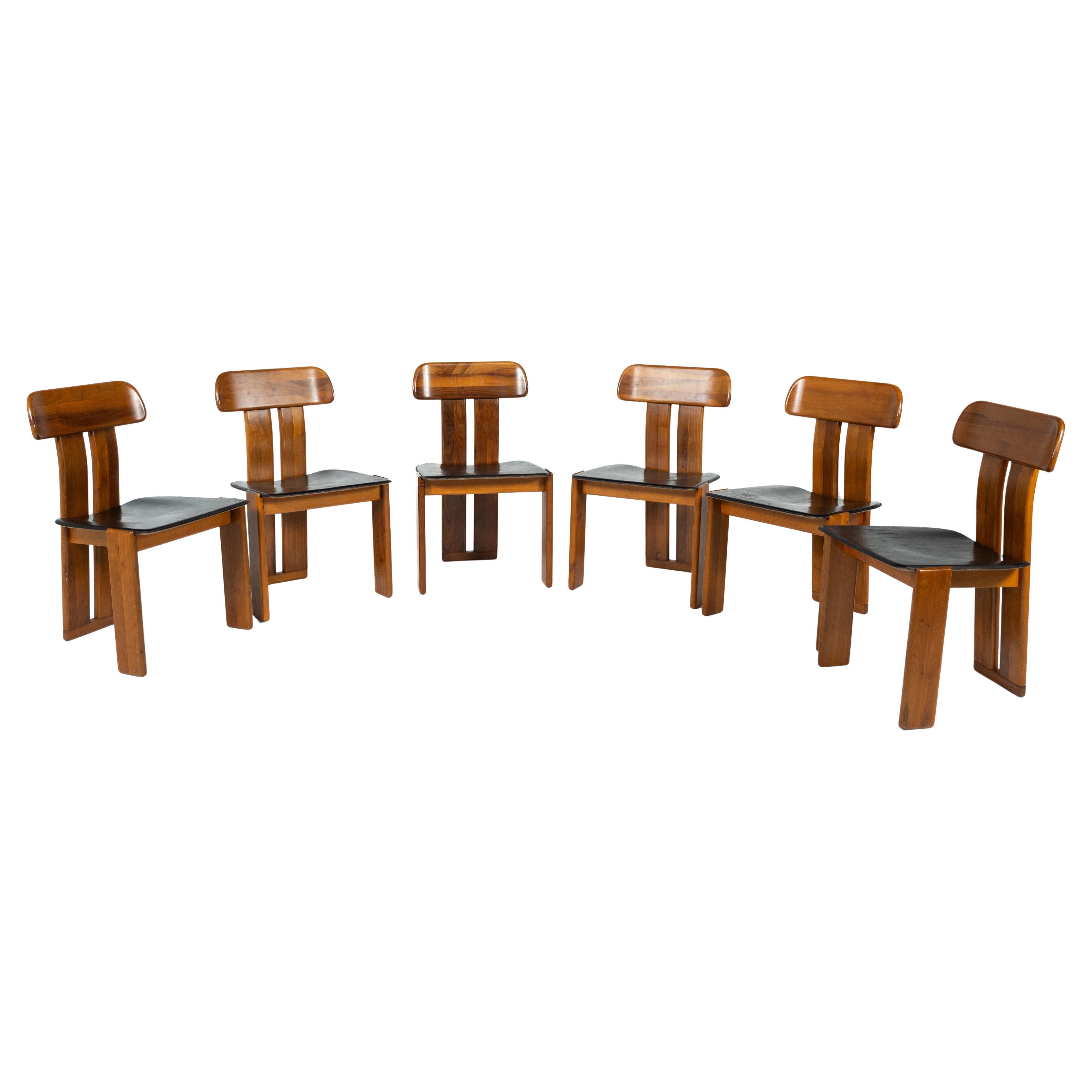 Set of 6 "Sapporo" chairs by Mario Marenco for Mobilgirgi, 1970.