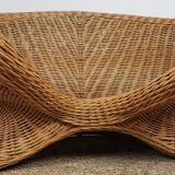 Rattan lotus meditation chair