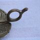 Gold metal candle holder
