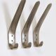 2 Vintage Nickel-Plated Wall Hooks in Brass by Carl Auböck II, Austria, 1950s