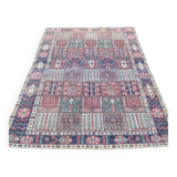 Handmade beige Bakhtiar rug with flowers 200x300.