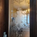 3 glass partition doors with screen printing