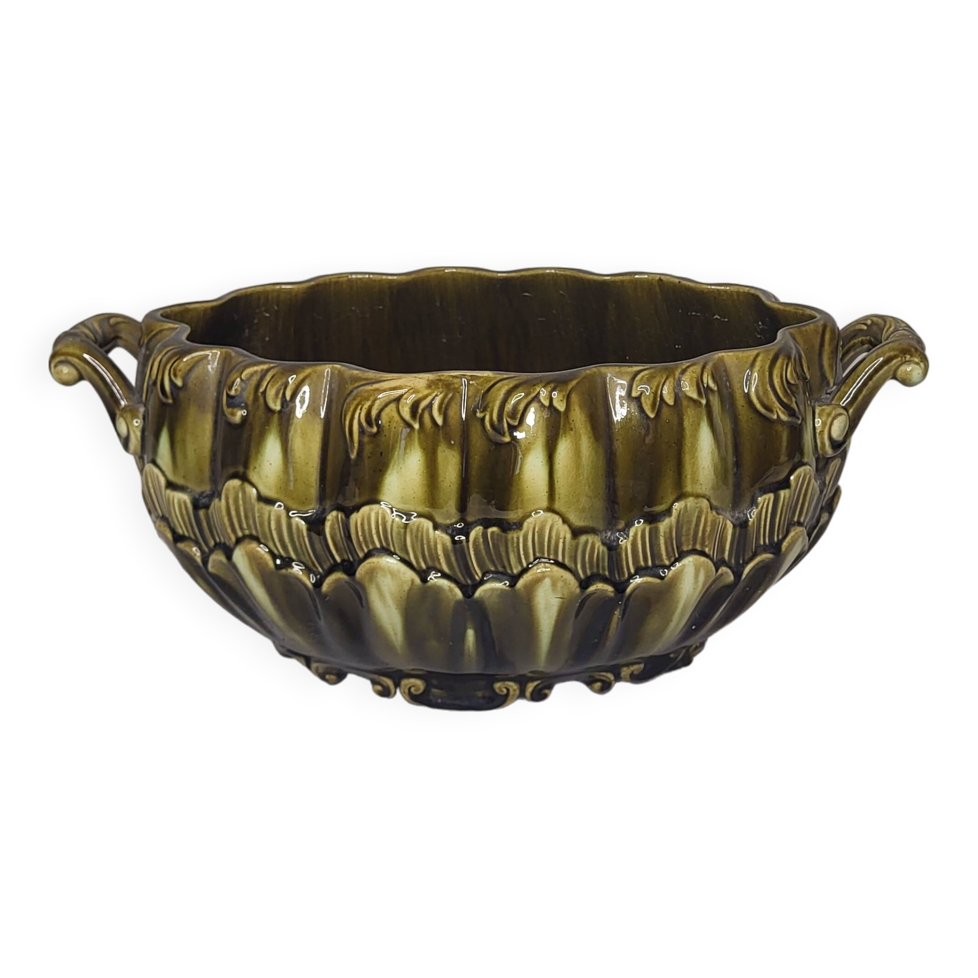 Jardinière en barbotine Art nouveau 1900's