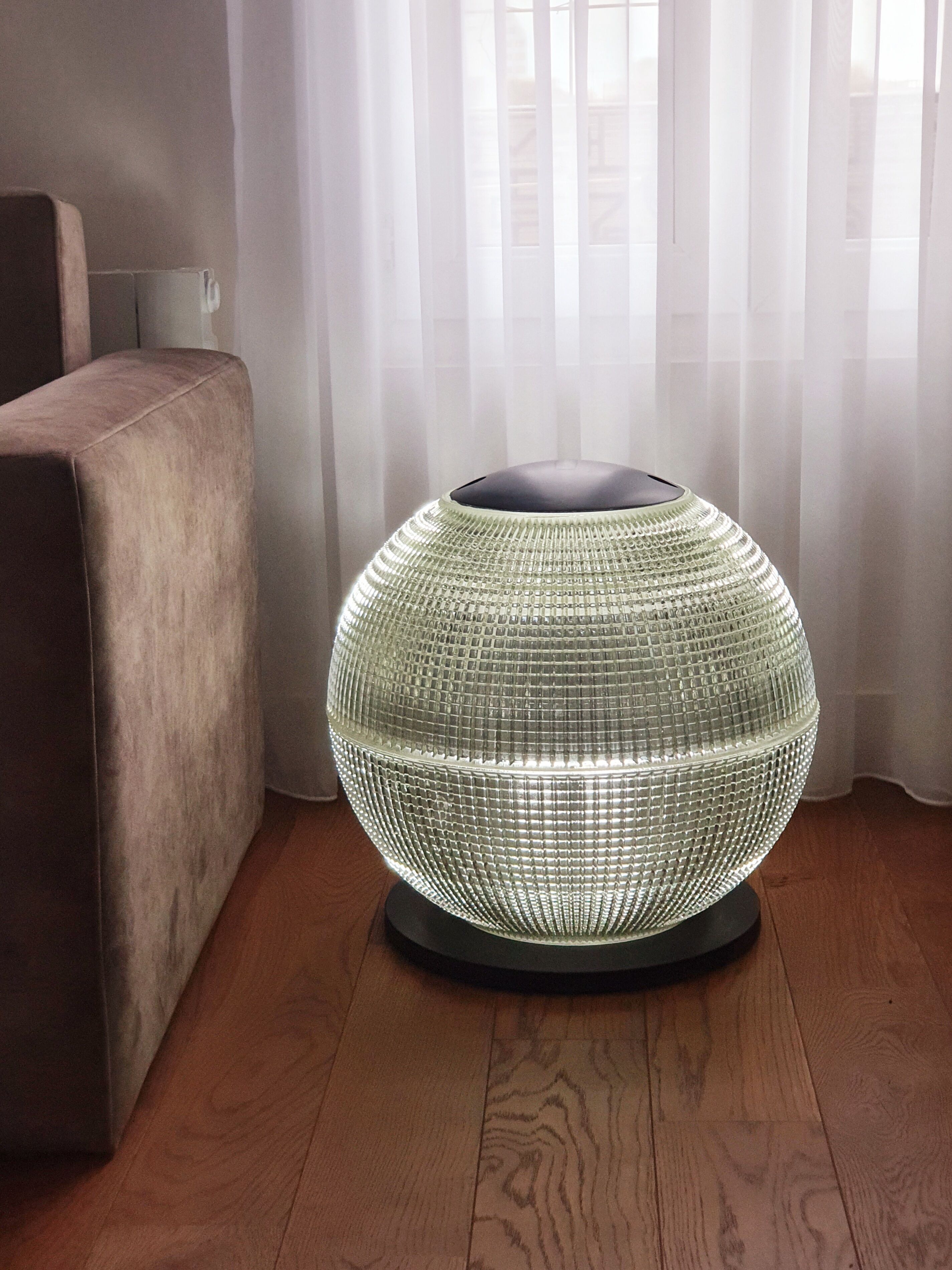 Holophane luminaire on pedestal