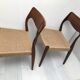 Paire de chaise scandinave danois datant des années 50