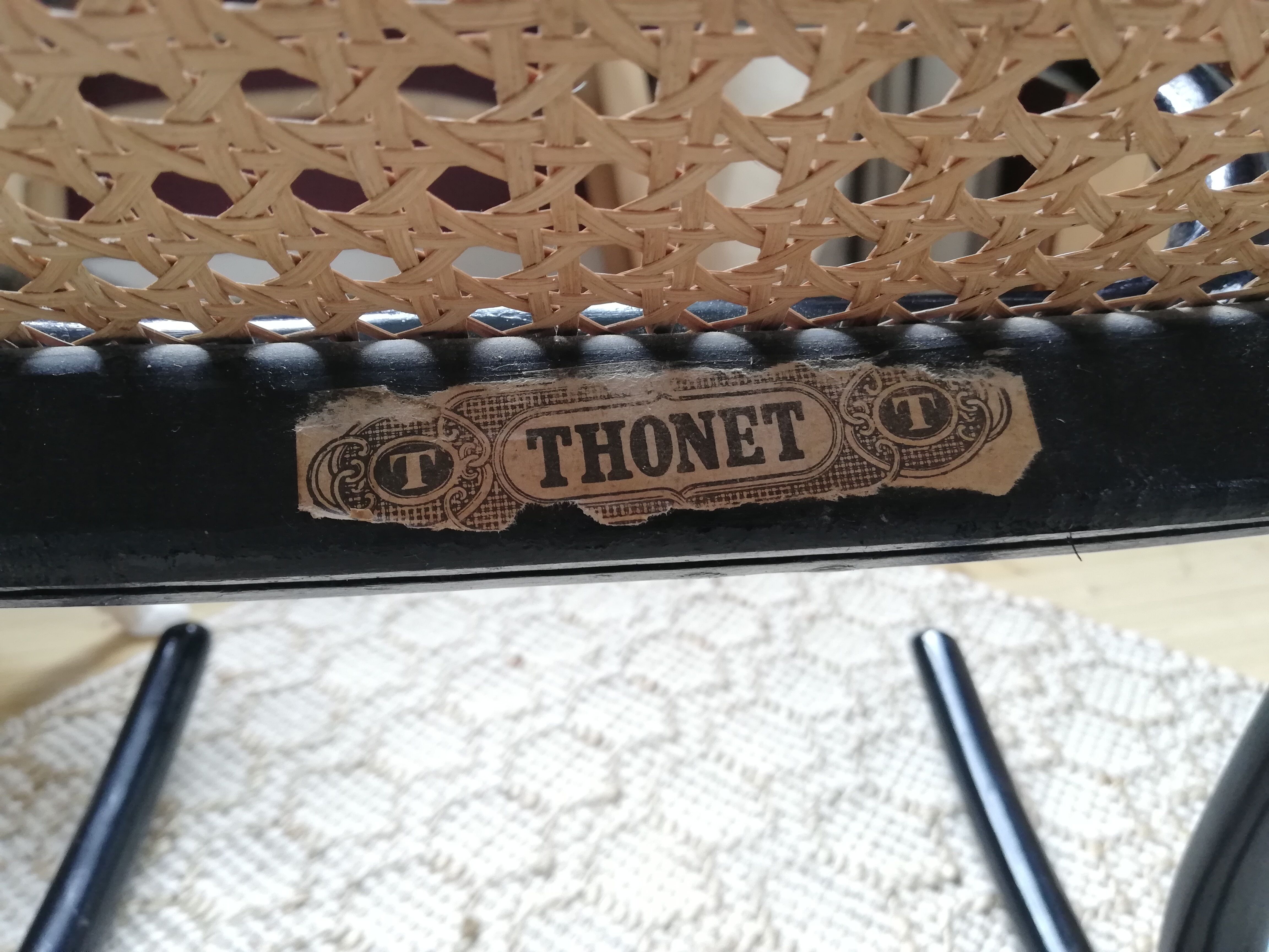 Rocking chair thonet noir