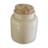 Mustard pot vintage sandstone glazed gray