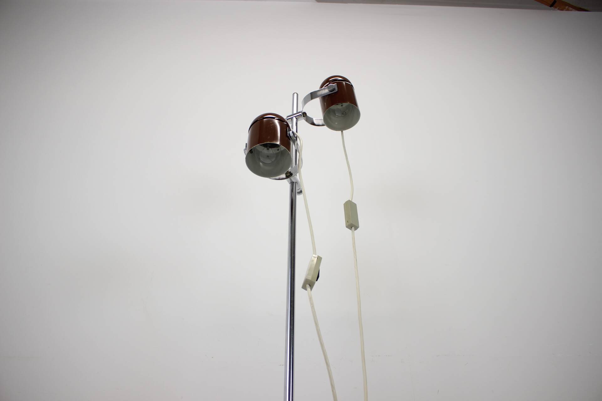 1970s Stanislav Indra Chrome Plated Floor Lamp, Czechoslovakia