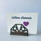 Porte lettres ancien en laiton