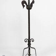 Floor lamp with wrought iron rooster by Jean Touret for the Ateliers Marolles, circa 1950