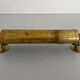 Small simple cylindrical brass wall light from the mid-century, 1950s, Germany.