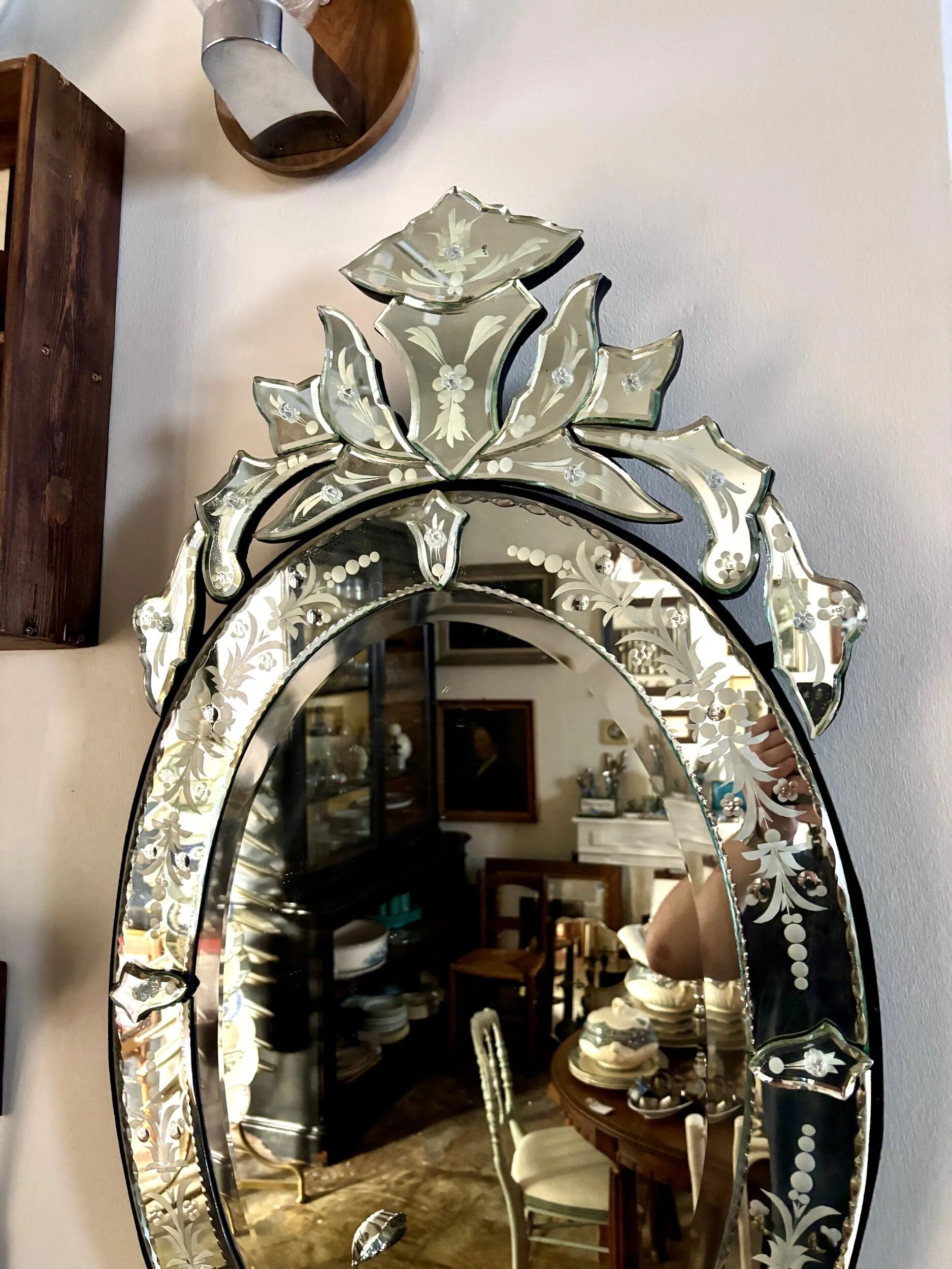 Venetian mirror 99 x 51 cm