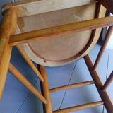 Blond wooden bistot chair from the 50s.