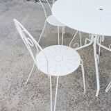 Wrought iron garden furniture