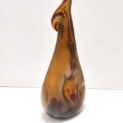 Experimental Amber Murano Glass Vase attr. to Anzolo Fuga, Italy