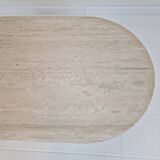 Travertine Coffee or Side Table, Italy 1980s