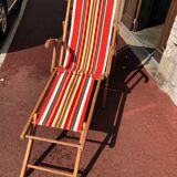 Chilienne transat vintage rayures
