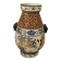 Polychrome ceramic vase in glazed stoneware