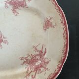 Large Watteau Sarreguemines dish