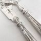 Antique silver and silver-plated fish serving cutlery