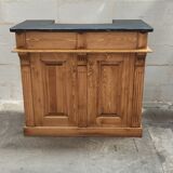 Waxed pine counter bar crate furniture trade