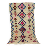 Handmade moroccan berber carpet 254 x 133 cm
