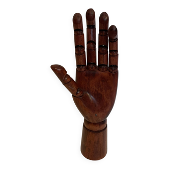 Wooden articulated hand