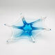 Murano Italy Deep Bowl - Organic Design Lagoon Blue