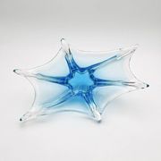 Murano Italy Deep Bowl - Organic Design Lagoon Blue