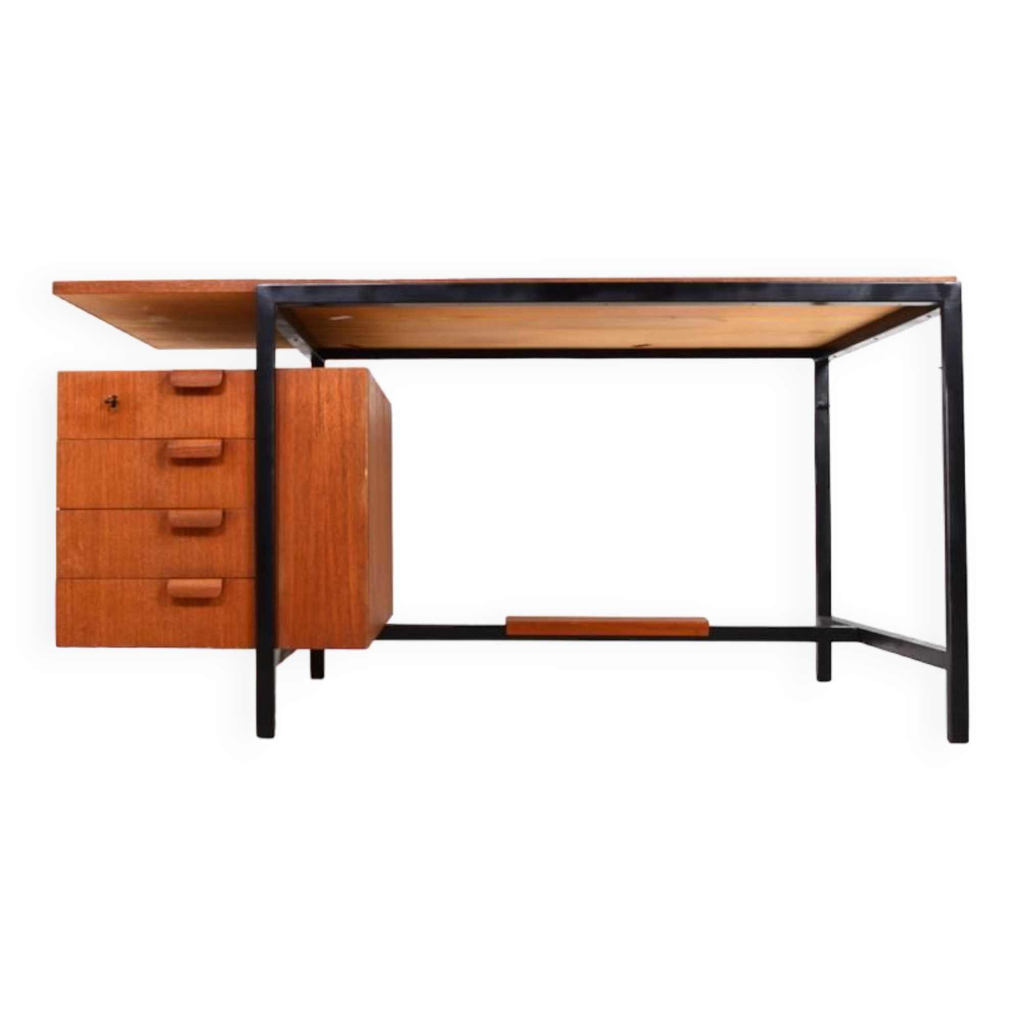 Bureau des années 50 en teck et métal.
