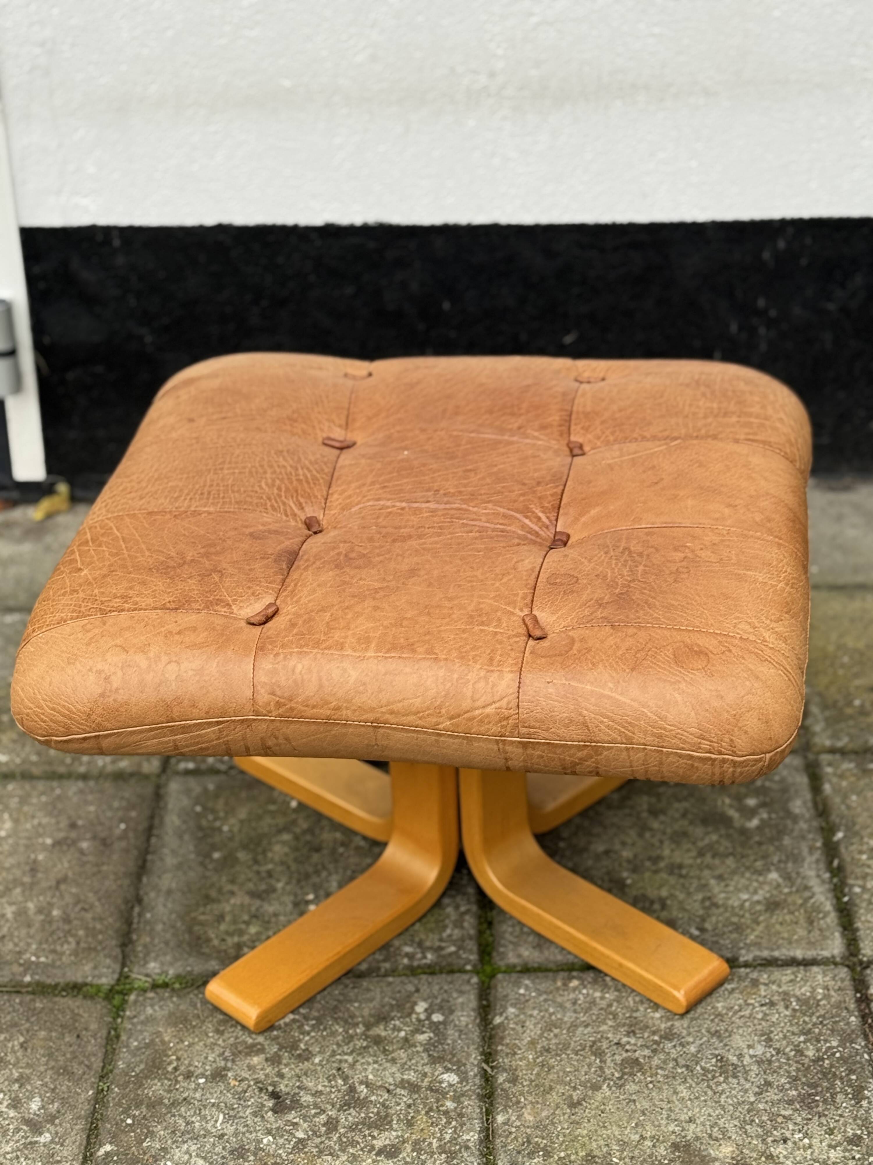 Vintage Westnofa Pouf Ottoman
