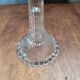 Large antique molded glass candlestick